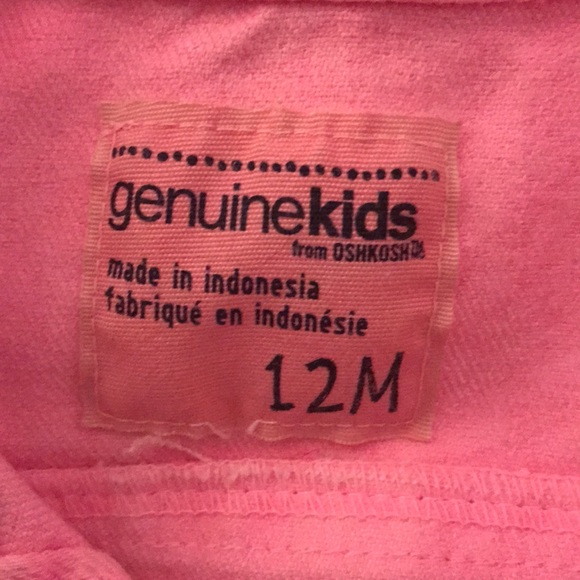 OshKosh pink jean jacket - Picture 3 of 3